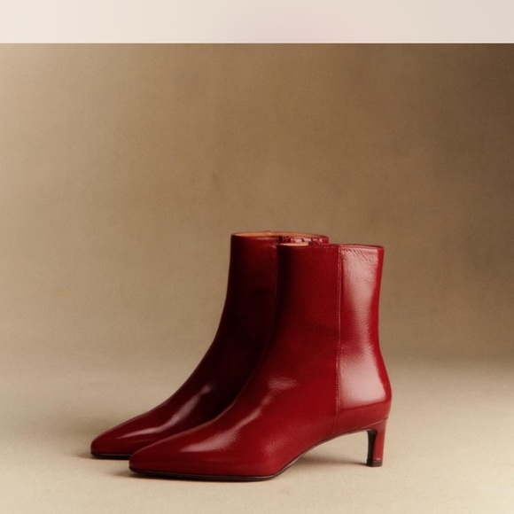 Sezane Shoes - Sezane red boots